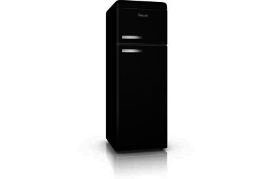 Swan SR11010BN Retro Tall Fridge Freezer - Black.